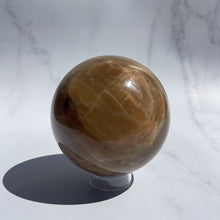 Load image into Gallery viewer, Peach Moonstone Sphere 01
