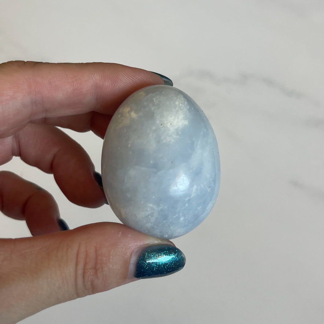 Blue Calcite Egg