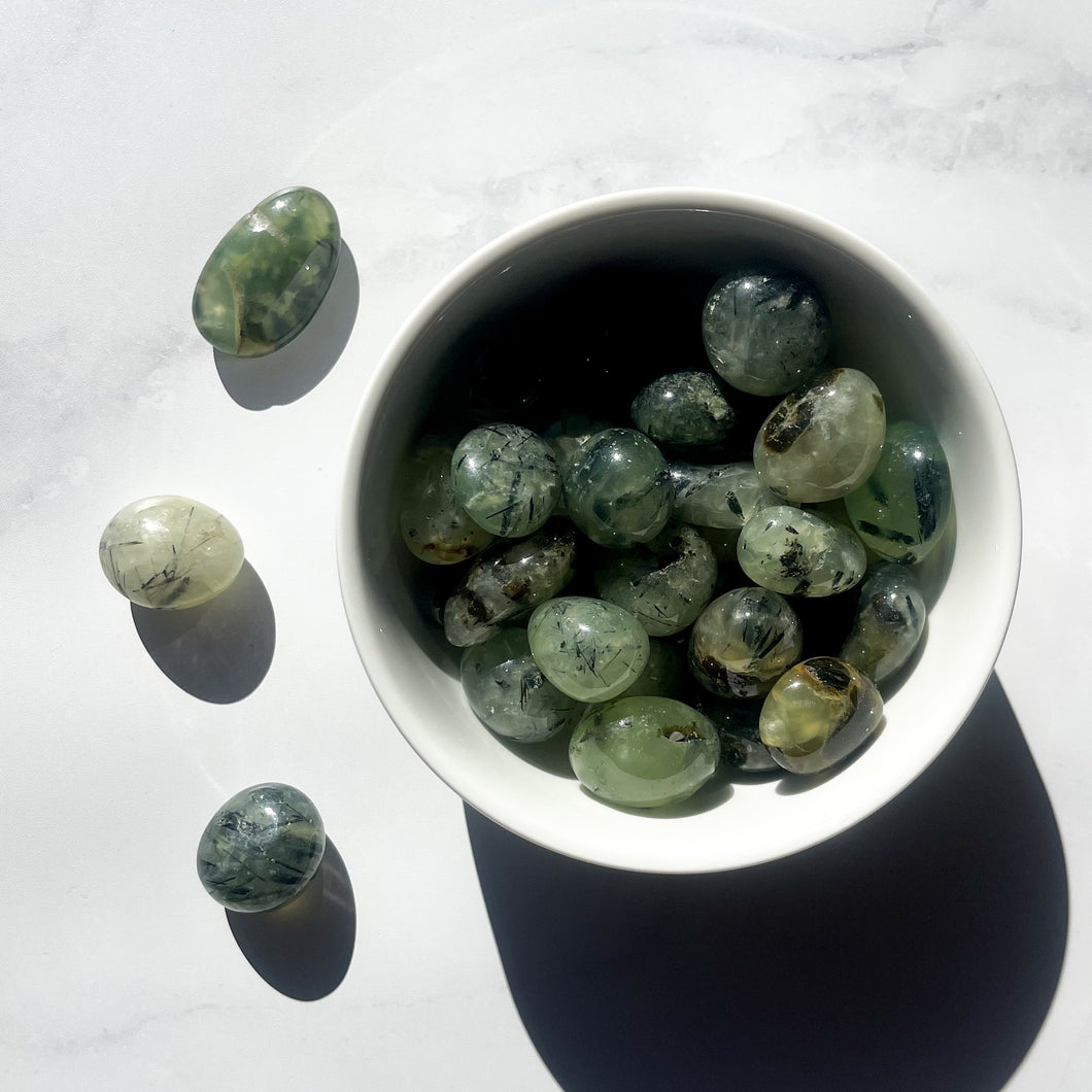 Prehnite & Epidote Tumbles -Small