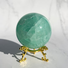 Load image into Gallery viewer, Green Fluorite Sphere - Light
