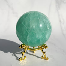 Load image into Gallery viewer, Green Fluorite Sphere - Light
