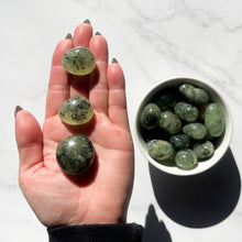 Load image into Gallery viewer, Prehnite &amp; Epidote Tumbles -Medium
