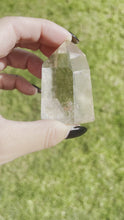 Load and play video in Gallery viewer, Rutile Quartz Tower with Manifestation Crystal
