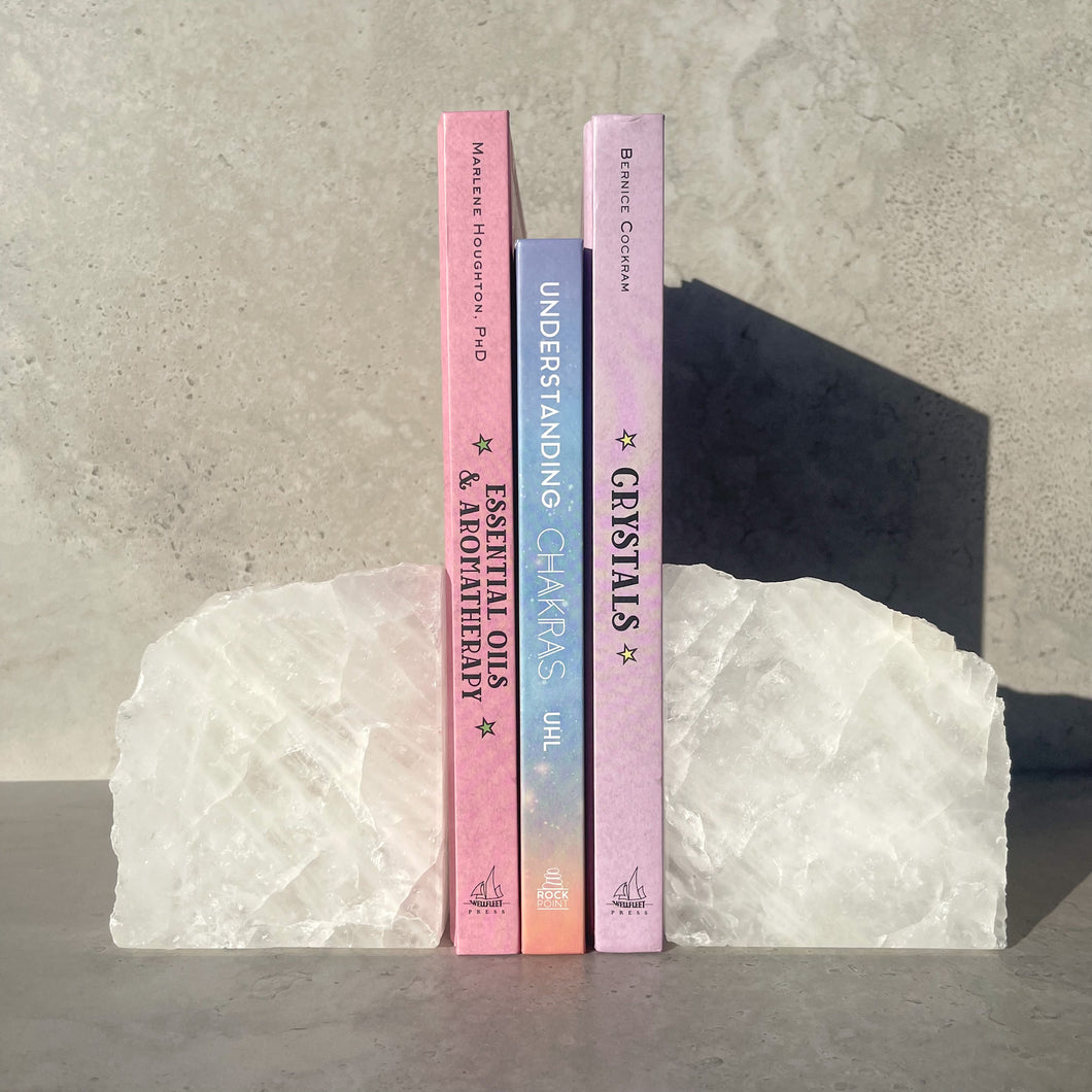 Clear Quartz Book Ends