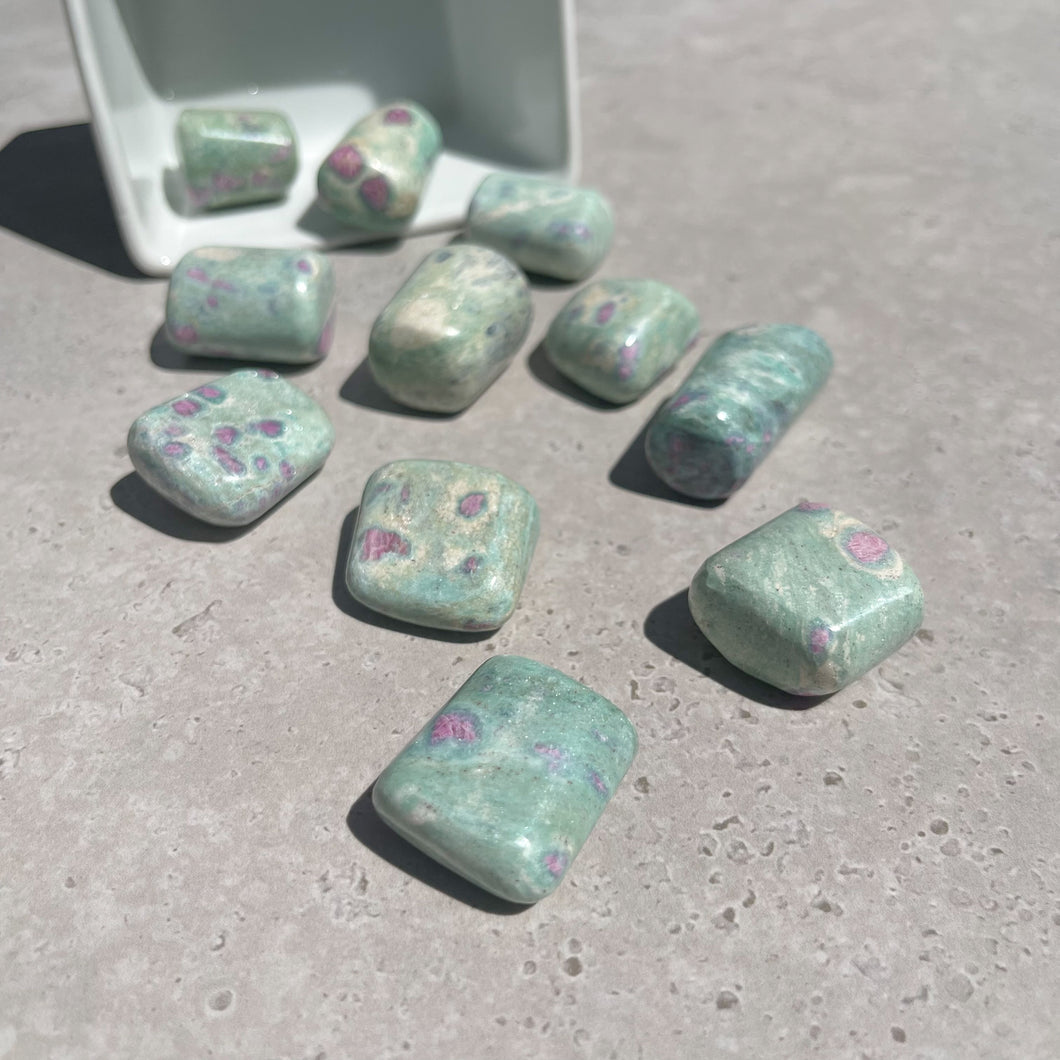 Ruby Fuchsite Tumbles