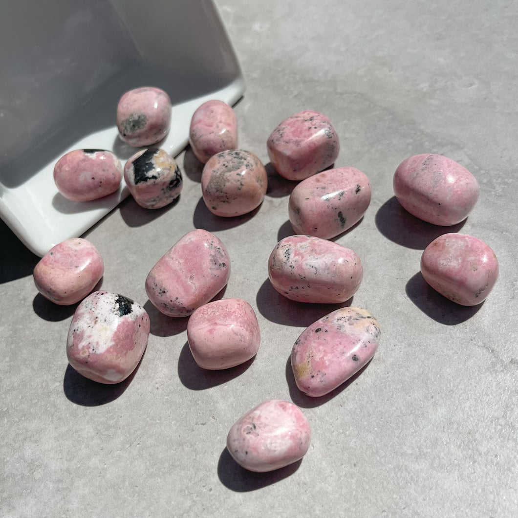 Rhodonite Tumbles